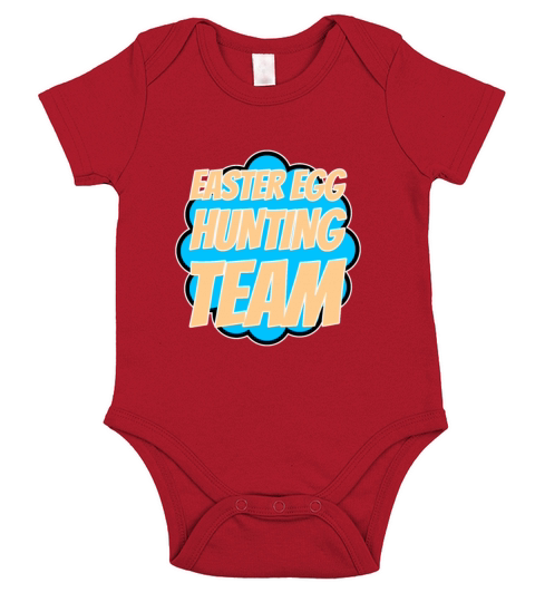 Easter Eggs - Easter Egg Hunting Team Short Sleeve Baby One-Piece