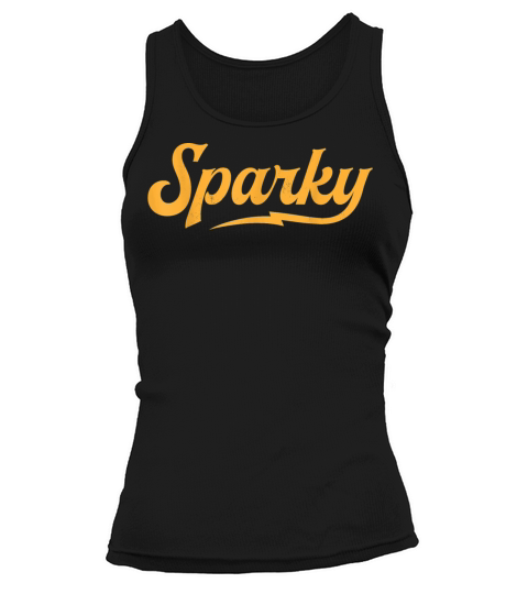 Sparky Electrician Funny Lineman Dad Retro Vintag Women's Tank Top