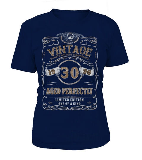 30th Birthday Gift Vintage 1990 Aged Perfectly Women's T-Shirt