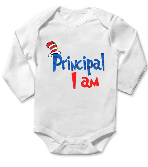 Dr Seuss Principal I am Long Sleeve Baby One-Piece