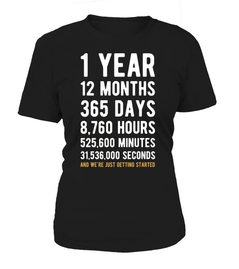 1st Anniversary Gift T Shirt One Year Marriage Tee Women's T-Shirt