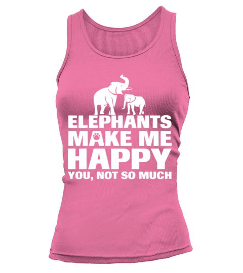 elephants make me happy you not so much geek t shi Women's Tank Top
