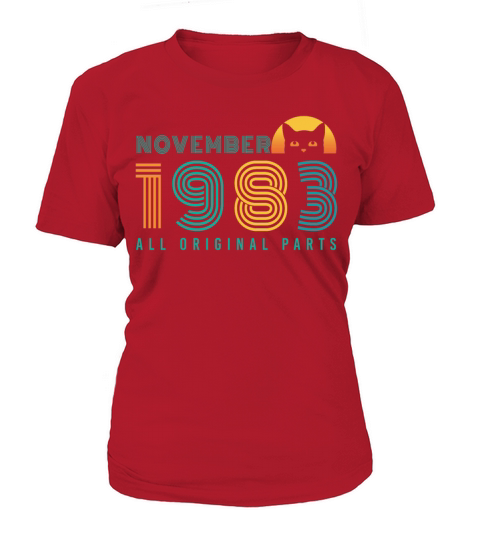 Born November 1983 Cat Vintage Women's T-Shirt