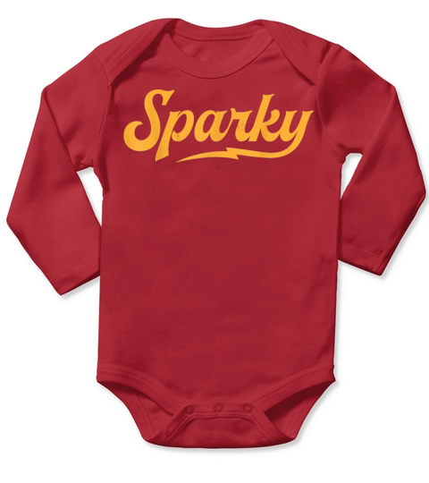 Sparky Electrician Funny Lineman Dad Retro Vintag Long Sleeve Baby One-Piece
