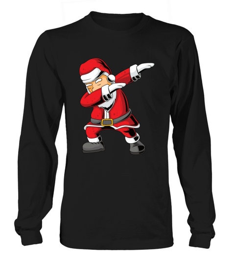 Dabbing Santa Claus Men's Long Sleeve
