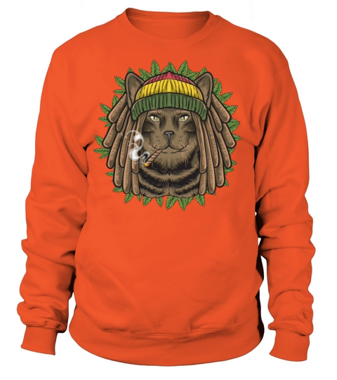Rasta Cat Marijuana Cannabis 420 Women's Sweatshirt