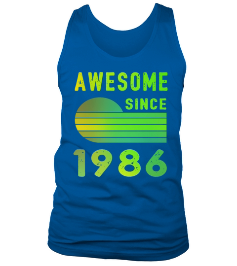 1986 Birthday Retro Vintage Gift Men's Tank Top