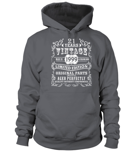 Vintage Made in 1999 21st Birthday Gift 21 Years O Women's Hoodie