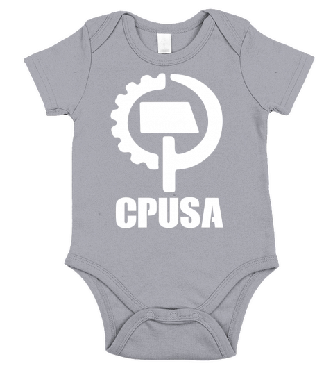 Communist Party  CPUSA with Logo Short Sleeve Baby One-Piece