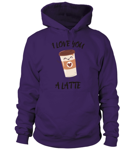 Latte coffee and love Women's Hoodie