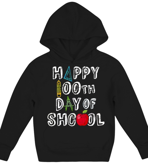 Happy 100 th day of school Kids Hoodie