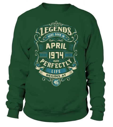 Retro Vintage April 1974 birthday Women's Sweatshirt