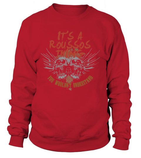 Funny Vintage Style Tshirt for ROUSSOS Sweatshirt Unisex