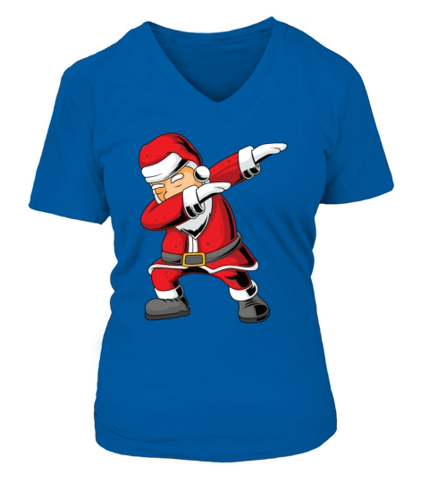 Dabbing Santa Claus Women's V-Neck T-shirt