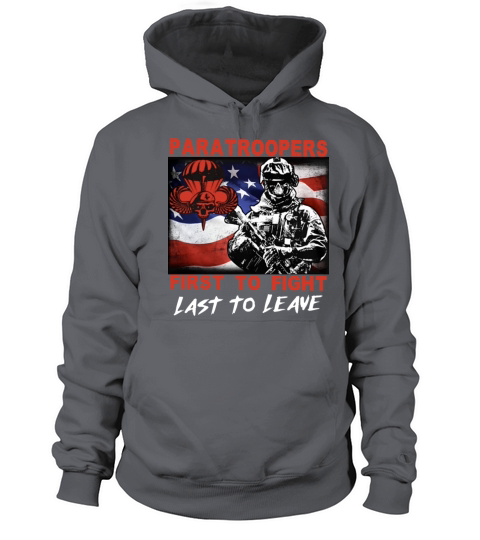 paratroopers first to fight last to leave patrioti Women's Hoodie