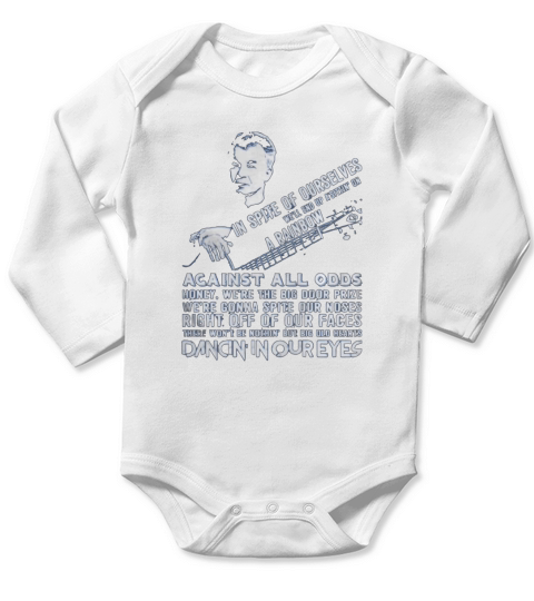 John Prine Dancing In Our Eyes Long Sleeve Baby One-Piece