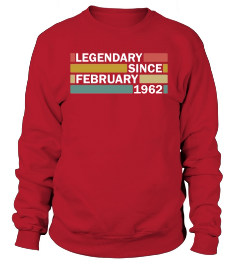 60th birthday February vintage 1962 gift idea Sweatshirt Unisex