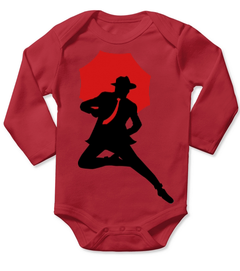 dancing in the rain Long Sleeve Baby One-Piece