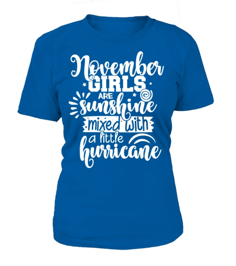 November Birthday Girl Sunshine And Hurricane Women's T-Shirt