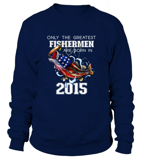 Kids 6th Birthday Gift 2015 Fishermen Bass Fishing Women's Sweatshirt