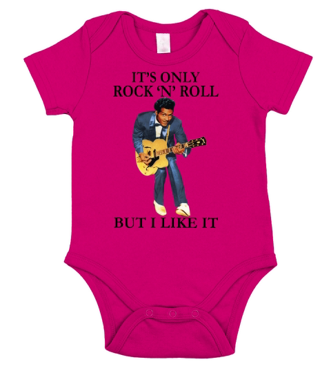 Chuck Berry it’s only Rock N Roll but i like it shirt Short Sleeve Baby One-Piece