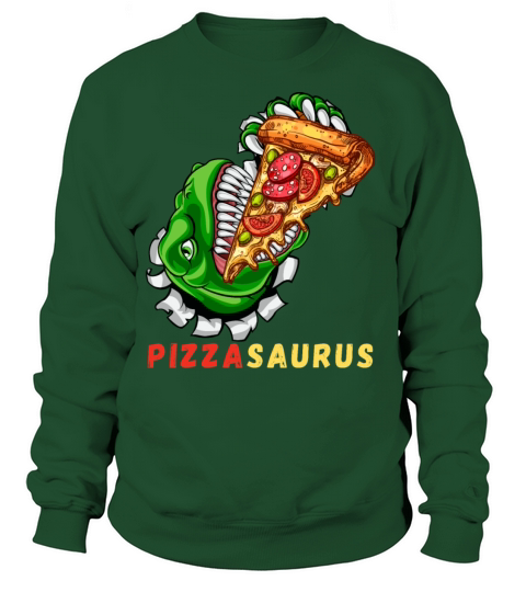 Pizzasaurus Shirt Dinosaur T Rex Pizza Women's Sweatshirt
