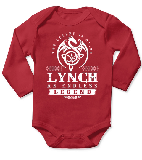 LYNCH The Legend Is Alive LYNCH An Endless Legend ColorWhite Long Sleeve Baby One-Piece