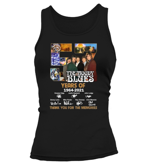 The Moody Blues 57 years of 1964 2021 signatures thank you for the memories Tank top Woman
