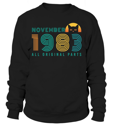Born November 1983 Cat Vintage Women's Sweatshirt