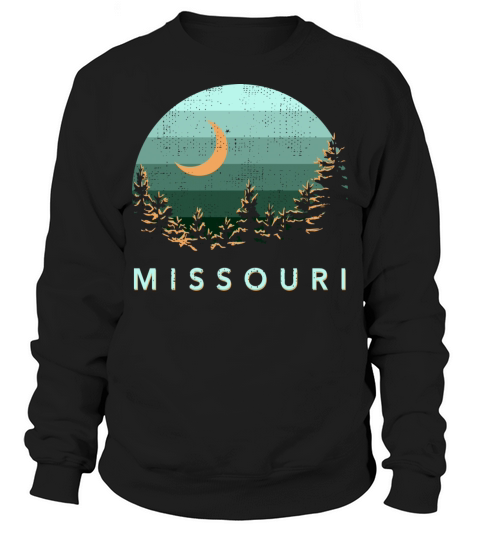 Missouri Vintage Sunset Outdoors Hiking Souvenir Men's Sweatshirt