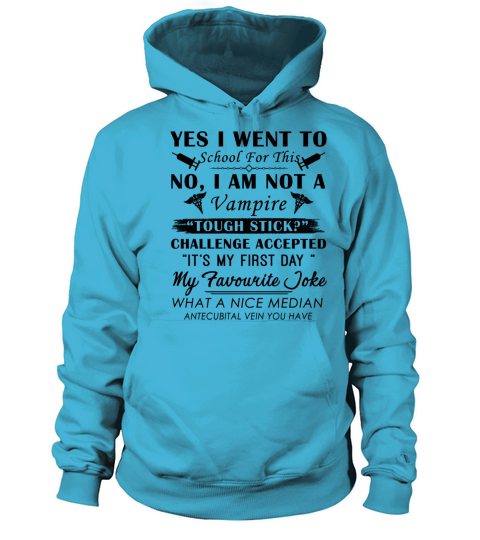 Phlebotomist Im Not A Vampire Shirt Women's Hoodie