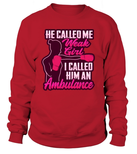 Funny Boxing Girl Design for a Boxing Woman Women's Sweatshirt