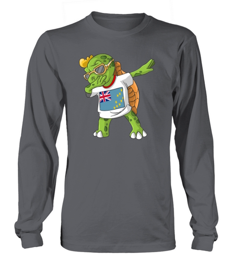 Tuvalu Dabbing Turtle Men's Long Sleeve