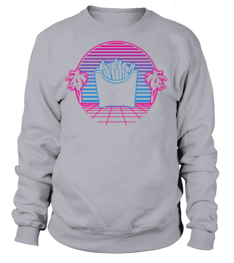 French Fries Retro Vintage Retrowave Women's Sweatshirt