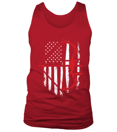 BowHunter Distressed American Flag Men's Tank Top