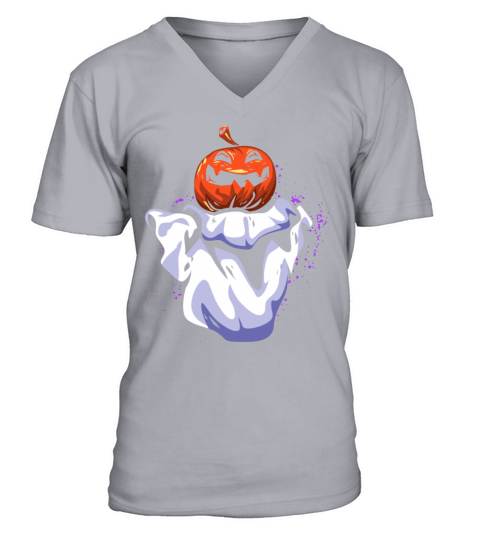 Pumpkin ghost Men's V-Neck T-shirt