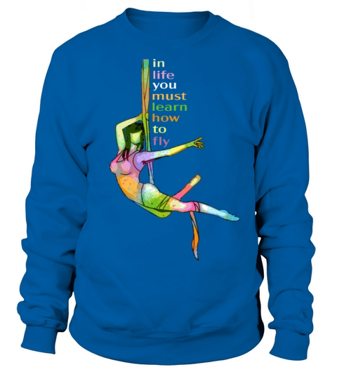 Aerial Yoga Fitness Quote Meditation Women's Sweatshirt