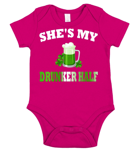 Shes My Drunker Half Short Sleeve Baby One-Piece