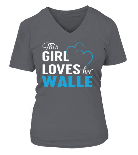 This Girl Loves Her WALLE Name Shirts V-neck T-Shirt Woman