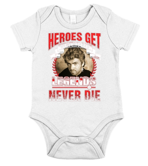 GEORGE MICHAEL Short Sleeve Baby One-Piece
