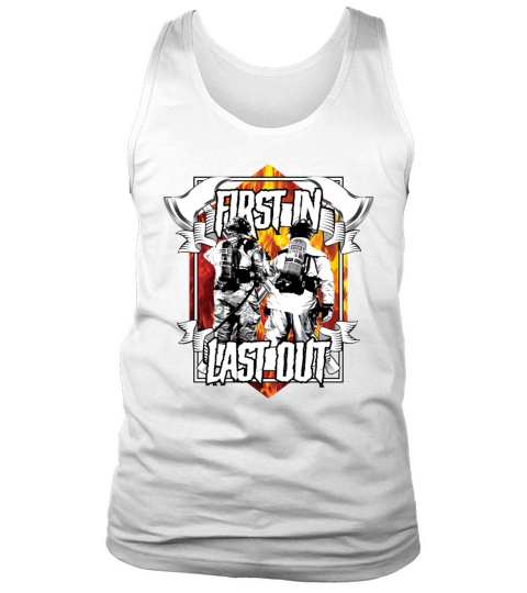 Fire Brigade First In Last Out Men's Tank Top