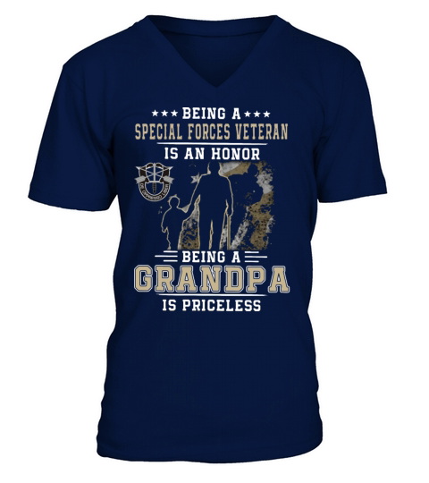 being a special forces veteran is an honor being g Men's V-Neck T-shirt