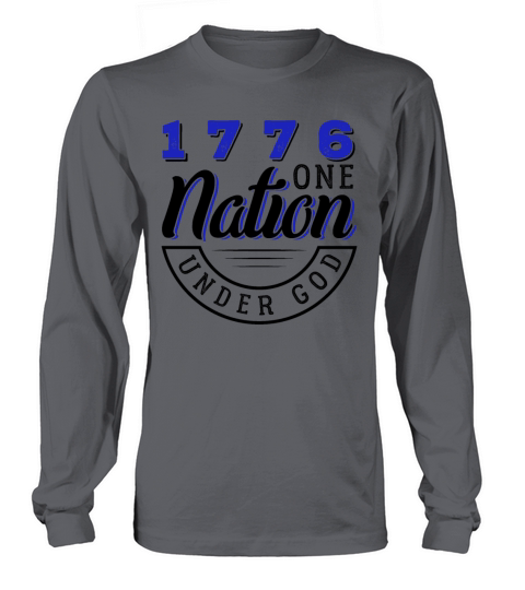 1776 One Nation Under God Gift Men's Long Sleeve