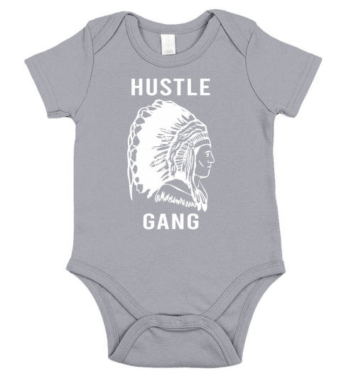 HUSTLE GANG S Short Sleeve Baby One-Piece