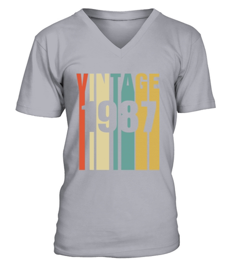 Vintage 1987 Retro Men's V-Neck T-shirt