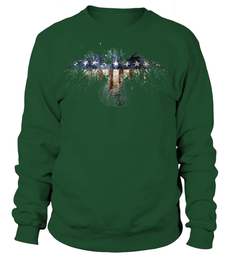 Bald Eagle US Flag Women's Sweatshirt
