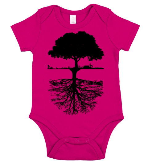 Tree Short Sleeve Baby One-Piece