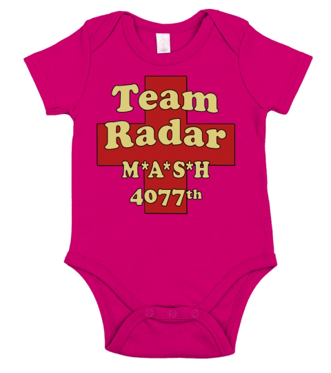 Mash Team Radar T-Shirt Short Sleeve Baby One-Piece