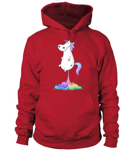 Unicorn Farting a Rainbow Men's Hoodie