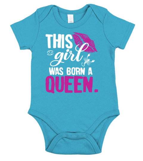 THIS Girl WAS BORN A QUEEN Short Sleeve Baby One-Piece